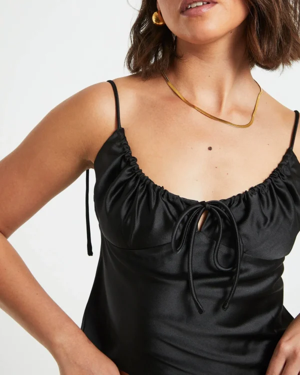 Store ALICE IN THE EVE Ruby Romantic Slip Top In Black