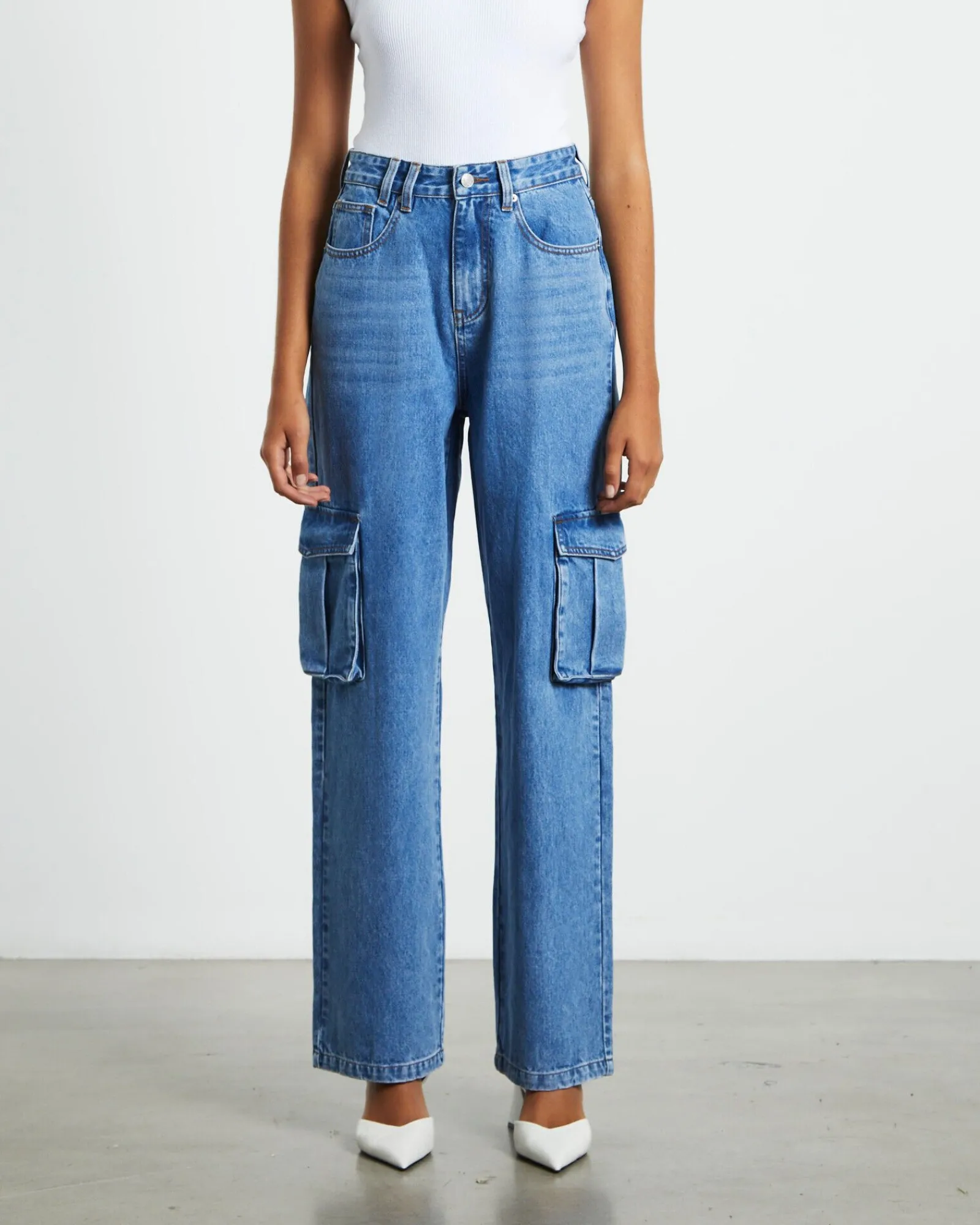 rumour_baggy_denim_cargo__0.webp Shop INSIGHT Rumour Baggy Denim Cargo Jeans Saturated Blue