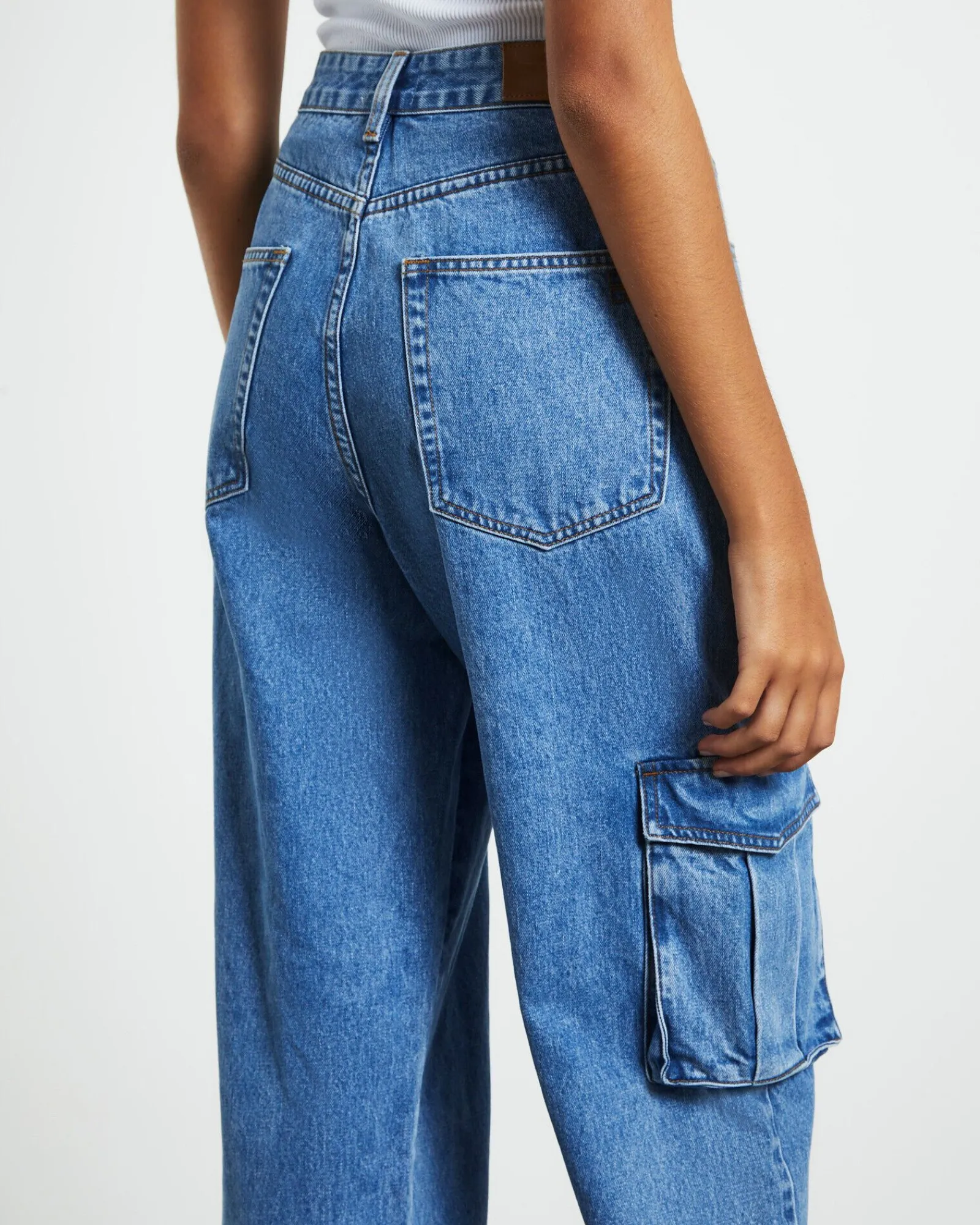 rumour_baggy_denim_cargo__5.webp Shop INSIGHT Rumour Baggy Denim Cargo Jeans Saturated Blue