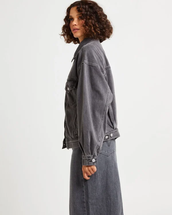 Sale LEVIS 90S Denim Trucker Jacket Black