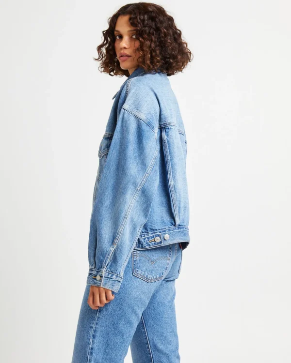 Online LEVIS 90S Trucker Denim Jacket Soft As Butter Mid Blue