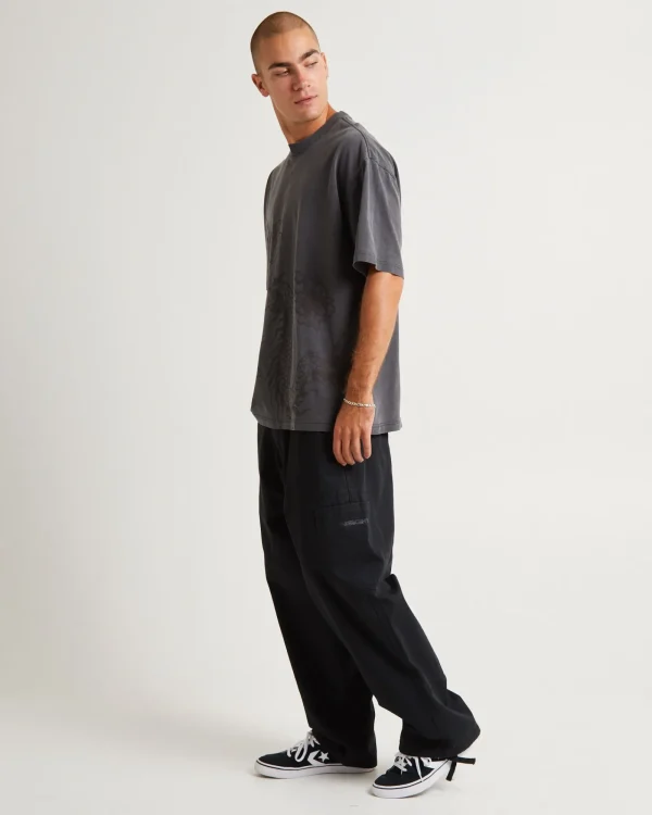 Outlet INSIGHT Saigon Short Sleeve T-Shirt Vintage Black