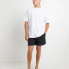 Fashion ARVUST Seesucker Stripe Boardshorts In Black