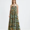 Store CHARLIE HOLIDAY Senorita Maxi Dress Tropical Palm