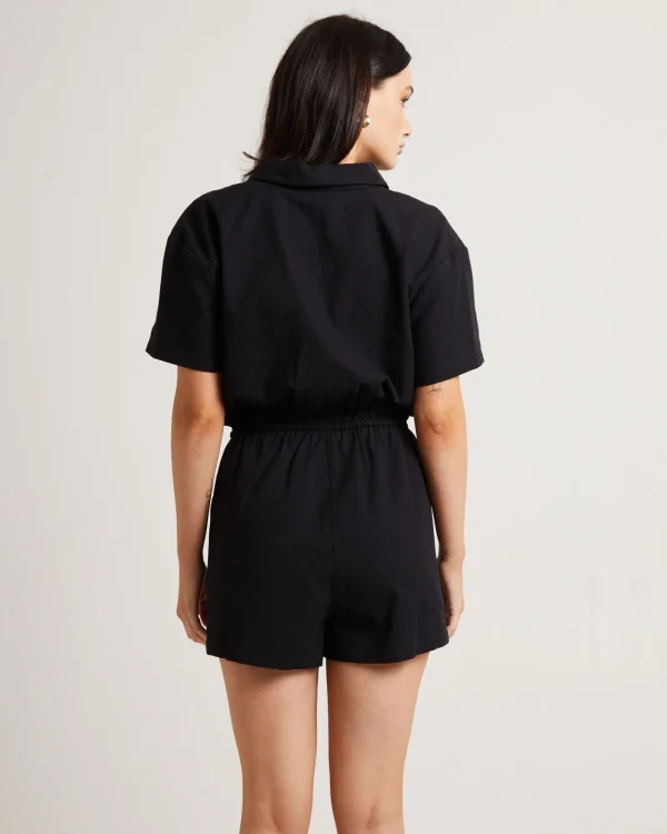 Clearance SUBTITLED Shelley Short Sleeve Playsuit In Black