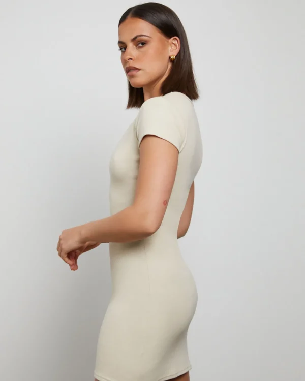 Best GENERAL PANTS CO. BASICS Short Sleeve Dress In Stone