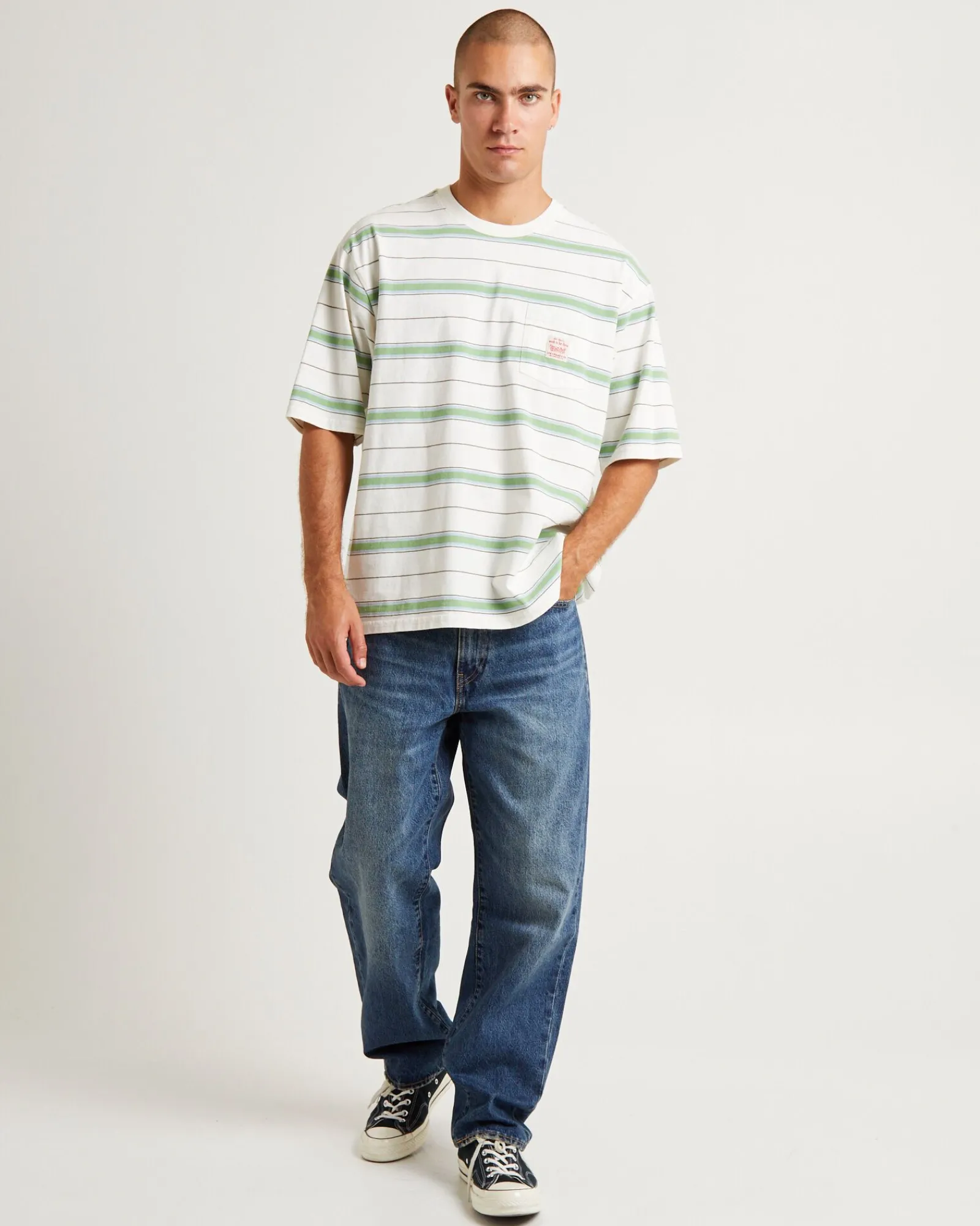 short_sleeve_workwear_tsh_2.webp Best LEVIS Short Sleeve Workwear T-Shirt Stanlee Strip Egret