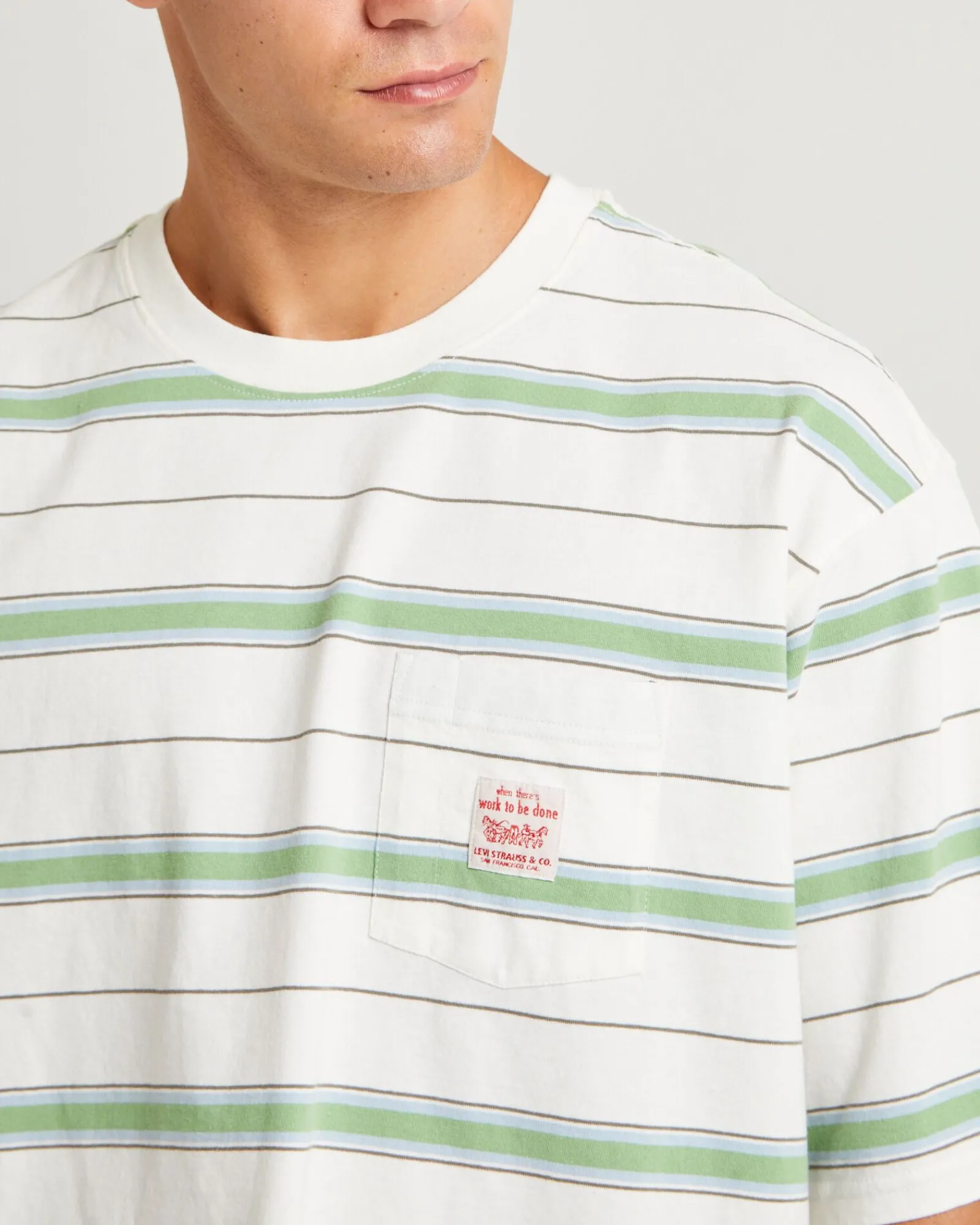 short_sleeve_workwear_tsh_4.webp Best LEVIS Short Sleeve Workwear T-Shirt Stanlee Strip Egret