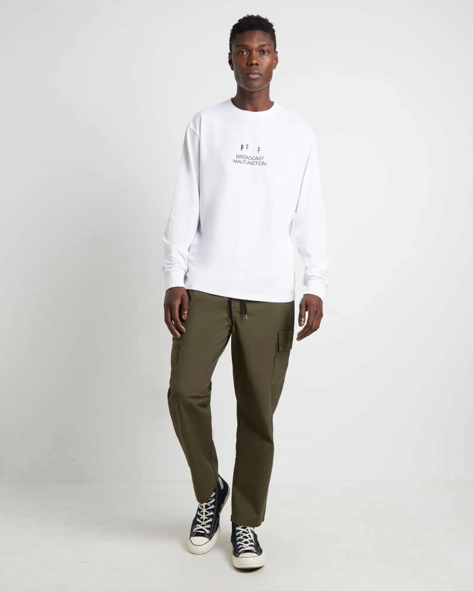 sincere_long_sleeve_tshir_2.webp Best Sale FORMER Sincere Long Sleeve T-Shirt In White