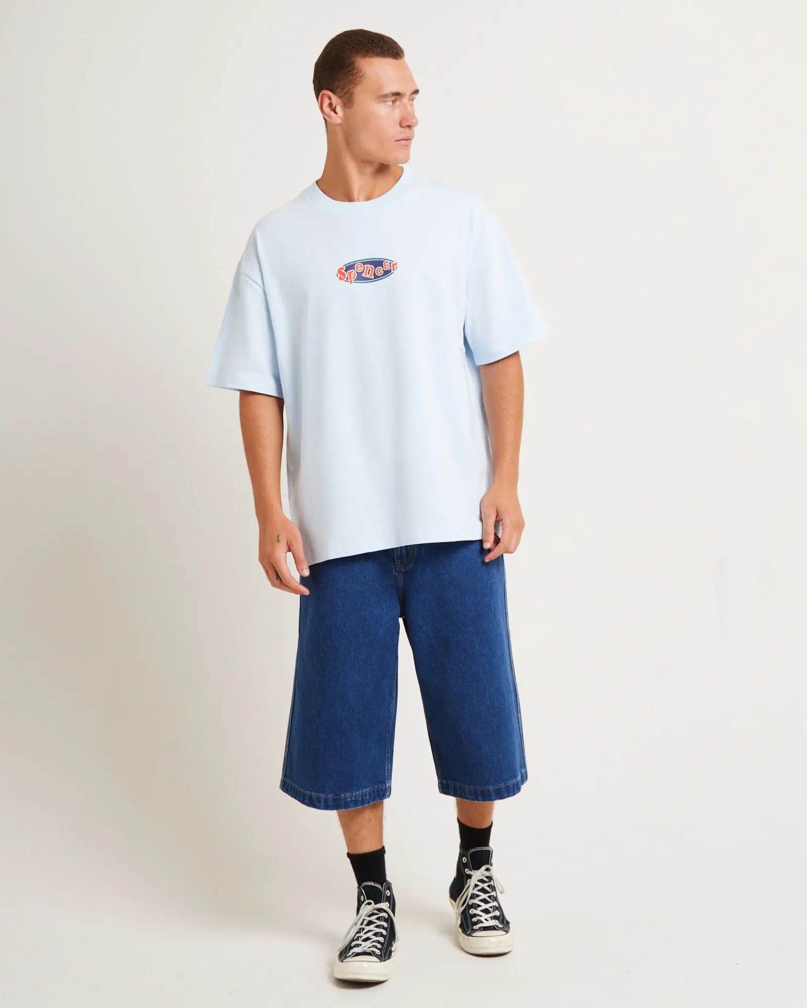 skate_denim_jorts_in_yk__2.webp Shop SPENCER PROJECT 3/4 Skate Denim Jorts In Y2K Indigo