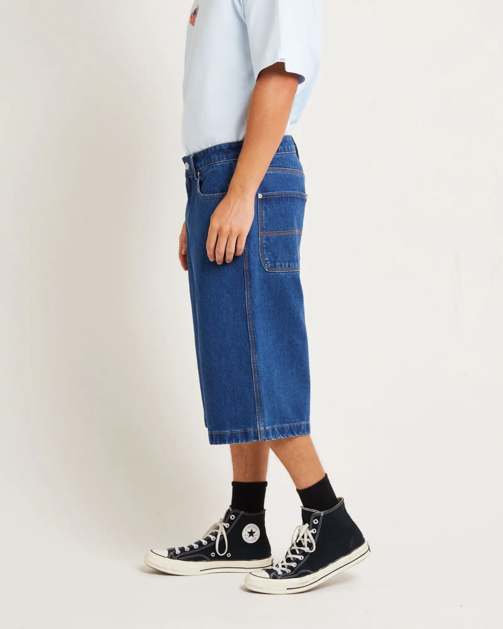 skate_denim_jorts_in_yk__4.webp Shop SPENCER PROJECT 3/4 Skate Denim Jorts In Y2K Indigo