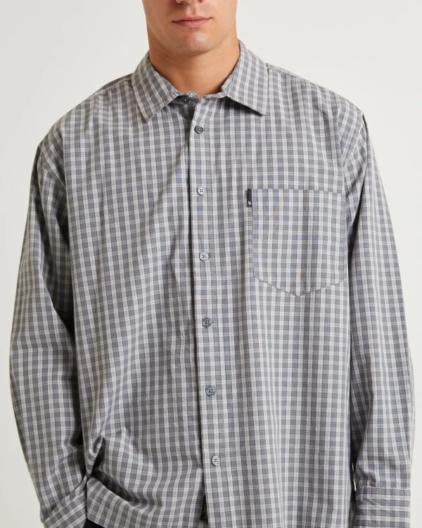 Best Sale SPENCER PROJECT Skate Long Sleeve Shirt Grey