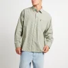Shop SPENCER PROJECT Skate Long Sleeve Shirt In Fatigue Green