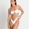 Flash Sale SUBTITLED Skinny Strap Underwire Bikini Top In White