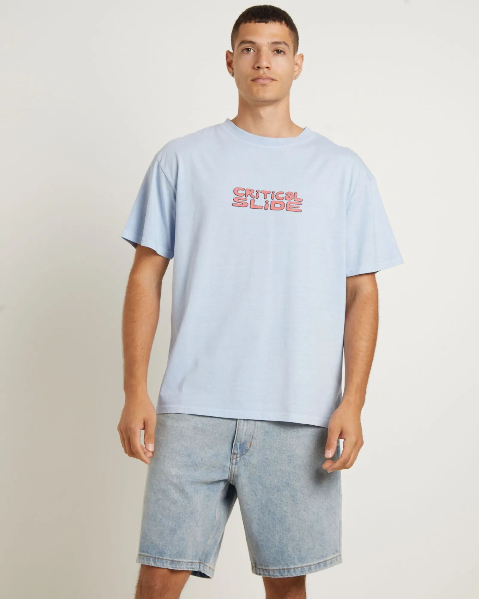 slider_tshirt_in_sky_0.webp Flash Sale THE CRITICAL SLIDE SOCIETY Slider T-Shirt In Sky