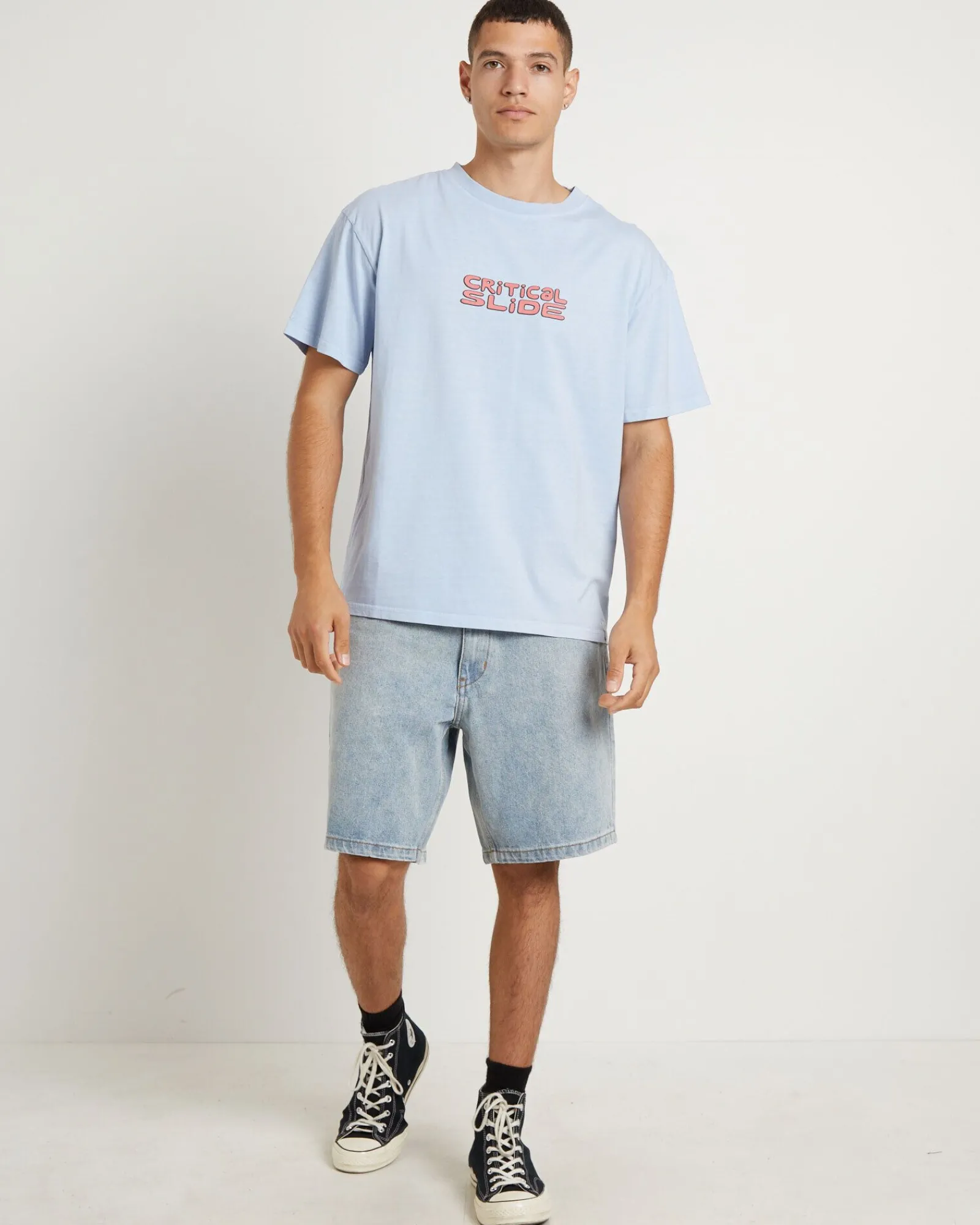 slider_tshirt_in_sky_2.webp Flash Sale THE CRITICAL SLIDE SOCIETY Slider T-Shirt In Sky
