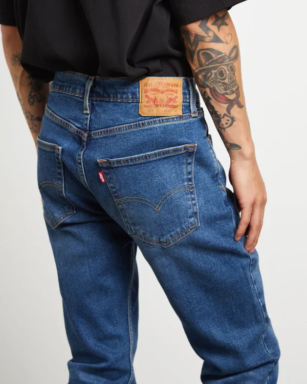 Flash Sale LEVIS 512 Slim Taper Denim Jeans Goldenrod Mid Blue