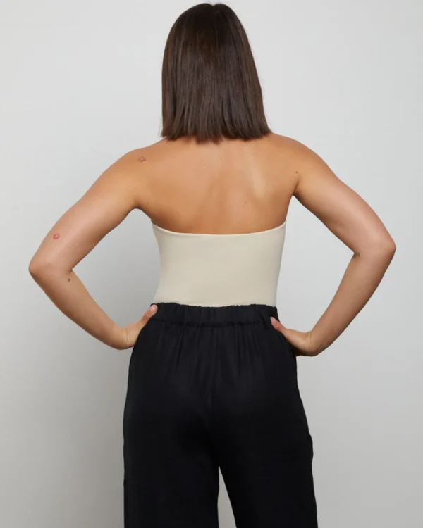 Online GENERAL PANTS CO. BASICS Slinky Strapless Top In Vintage Stone