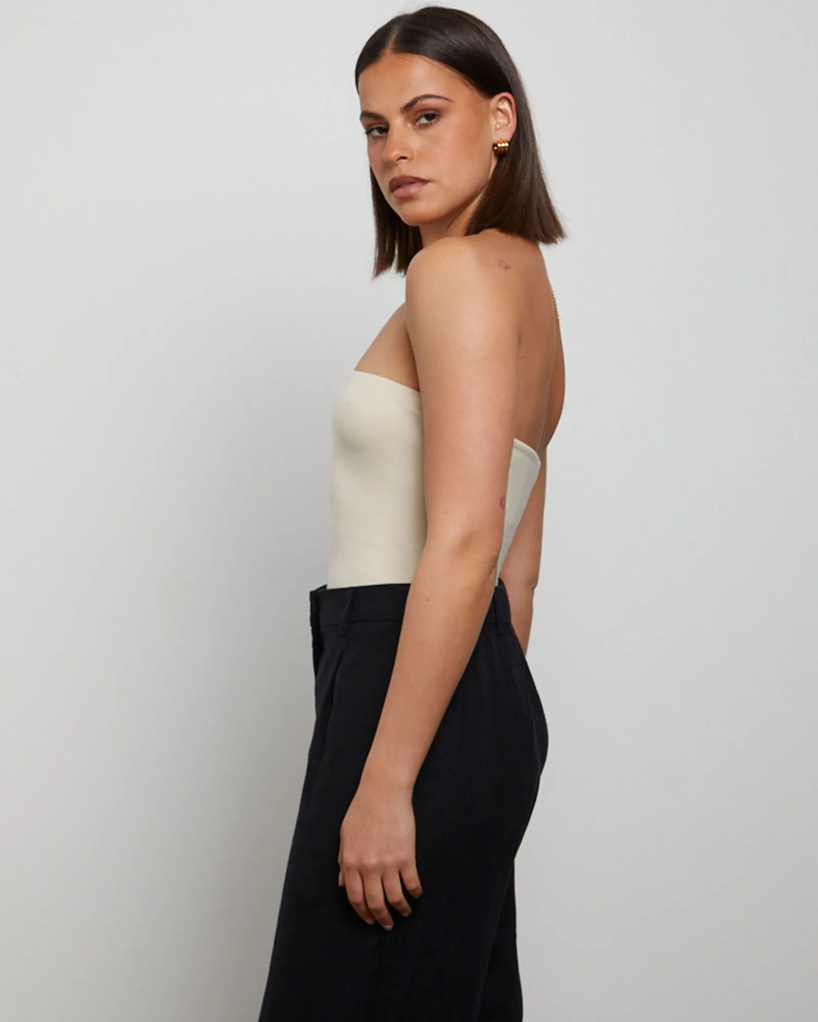 slinky_strapless_top_in_v_3.webp Online GENERAL PANTS CO. BASICS Slinky Strapless Top In Vintage Stone