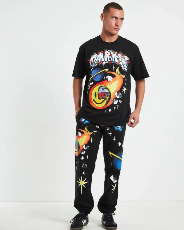 Cheap MARKET Smiley Conflicted Sweatpants In Black