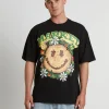 Best MARKET Smiley Decomposition Short Sleeve T-Shirt In Vintage Black