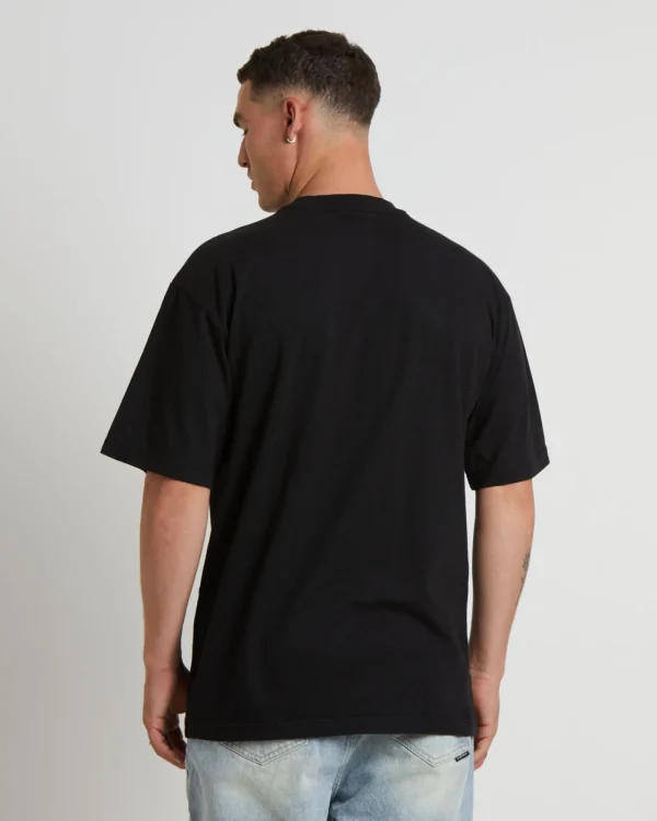 Best MARKET Smiley Decomposition Short Sleeve T-Shirt In Vintage Black