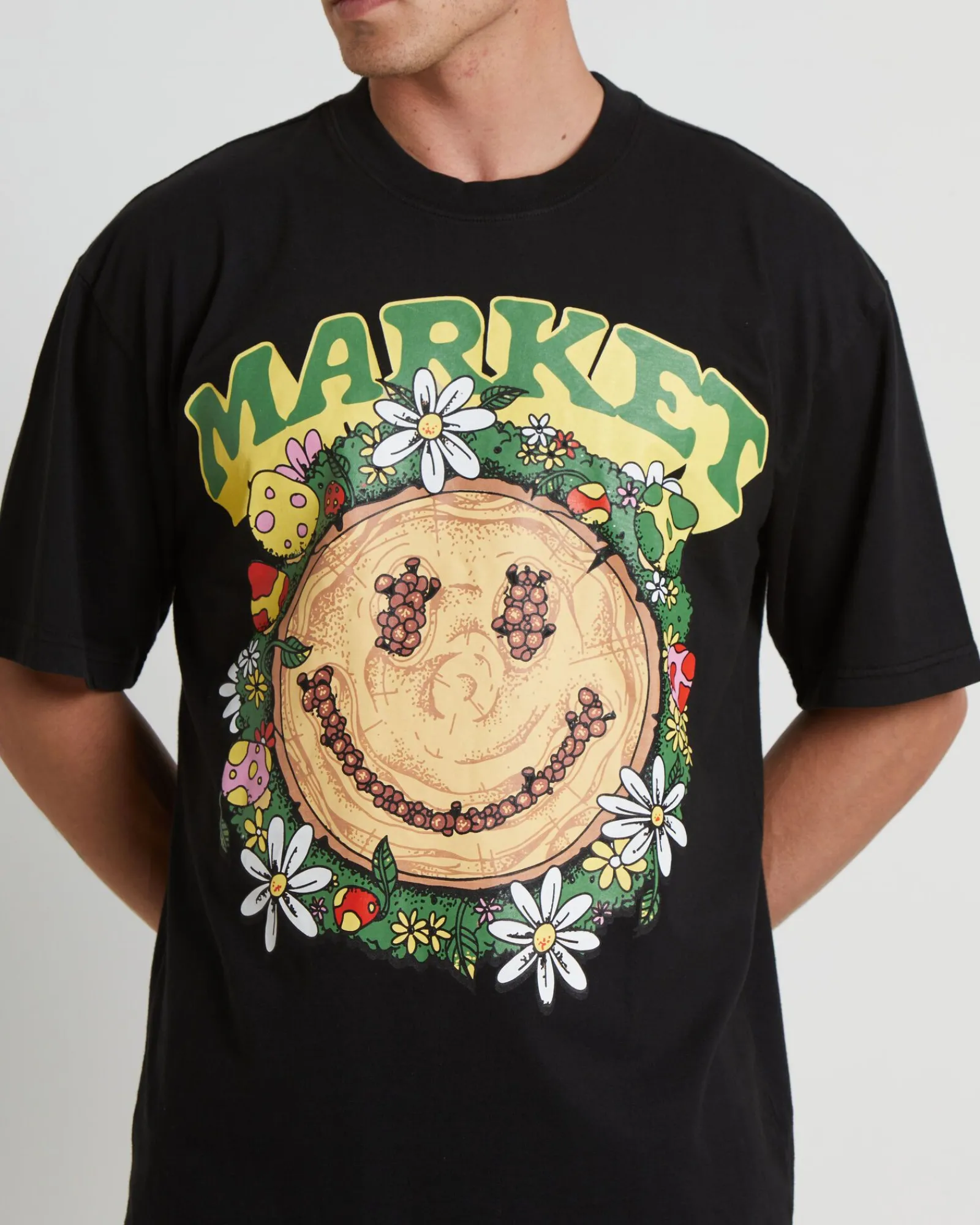 smiley_decomposition_shor_4-1.webp Best MARKET Smiley Decomposition Short Sleeve T-Shirt In Vintage Black
