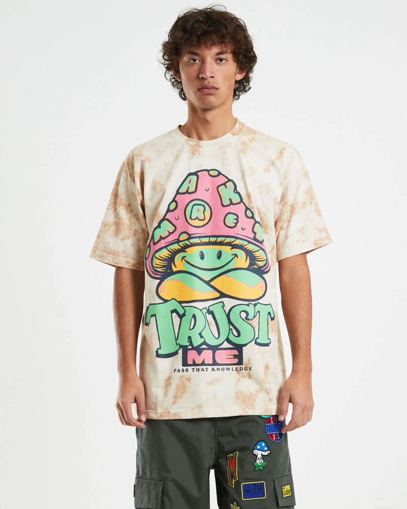 smiley_guide_tshirt_rust__0.webp Discount MARKET Smiley Guide T-Shirt Rust Tie Dye
