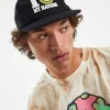 Best MARKET Smiley Haters 5 Panel Hat Vintage Black