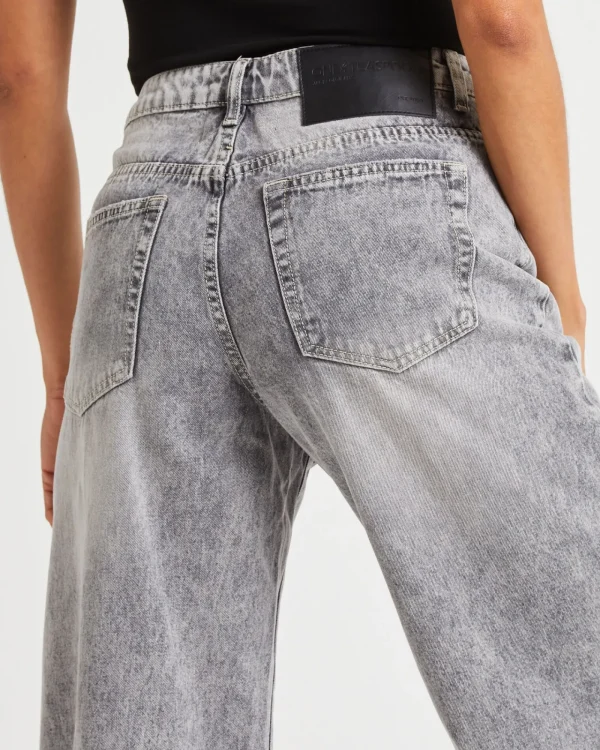 Cheap ONE TEASPOON Smoke Jackson Mid Waist Wide Jeans