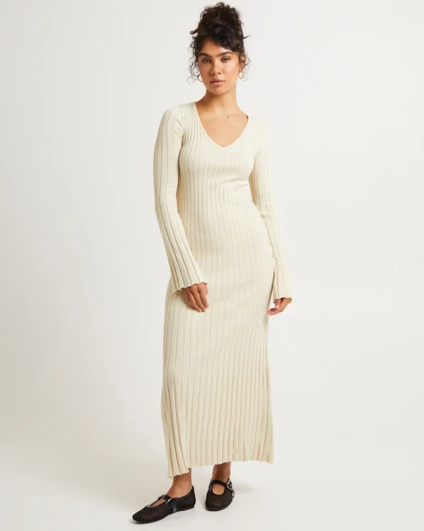 Flash Sale SUBTITLED Sophie Long Sleeve Rib Knit Dress