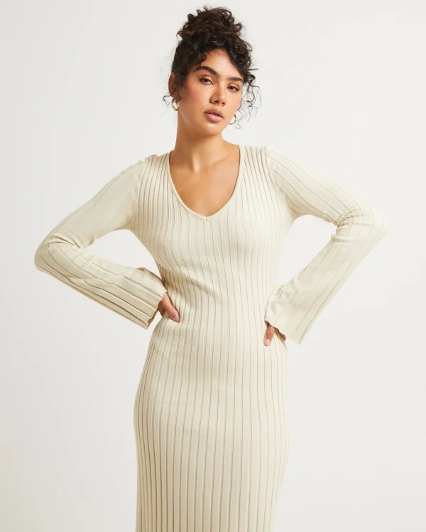 Flash Sale SUBTITLED Sophie Long Sleeve Rib Knit Dress