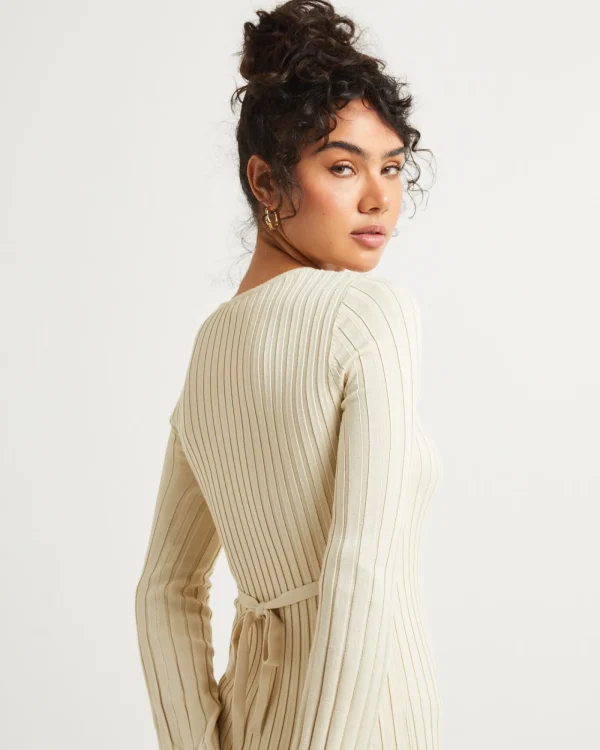 Flash Sale SUBTITLED Sophie Long Sleeve Rib Knit Dress