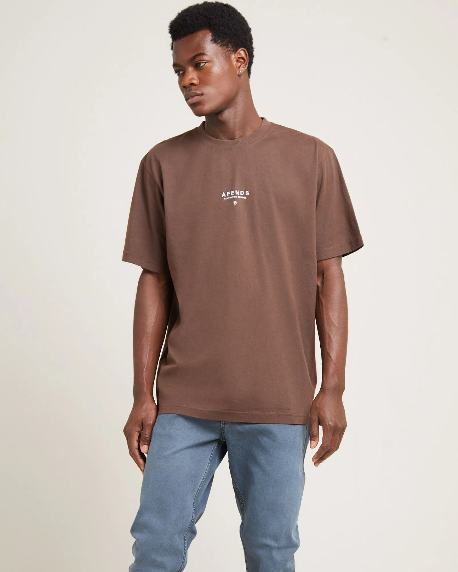 space_recycled_retro_fit__0.webp New AFENDS Space Recycled Retro Fit Short Sleeve T-Shirt Coffee
