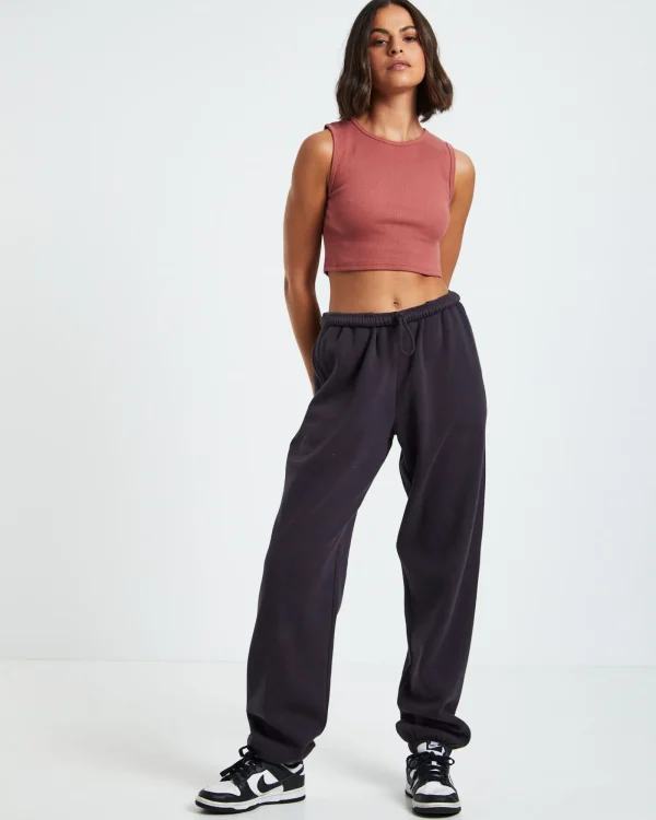 Outlet GENERAL PANTS CO. BASICS Sports Rib Tank Top Brick Red