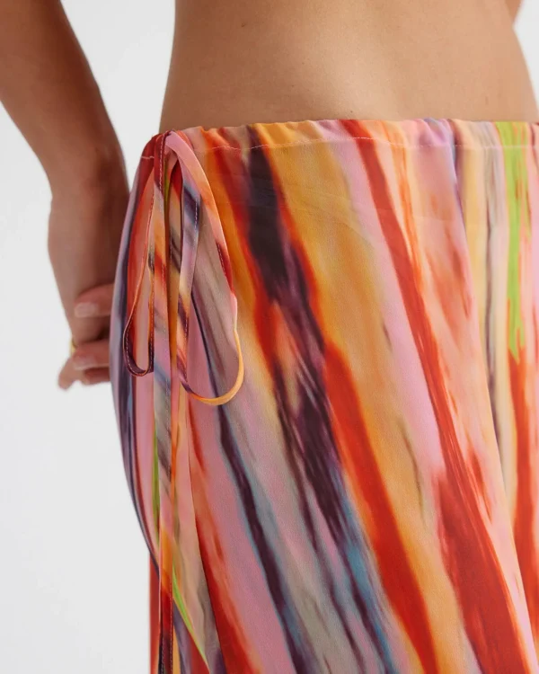 Shop SNDYS St Barts Maxi Skirt In Multi