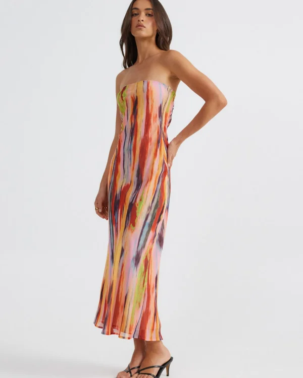 Flash Sale SNDYS St Barts Strapless Maxi Dress In Multi