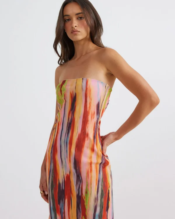 Flash Sale SNDYS St Barts Strapless Maxi Dress In Multi
