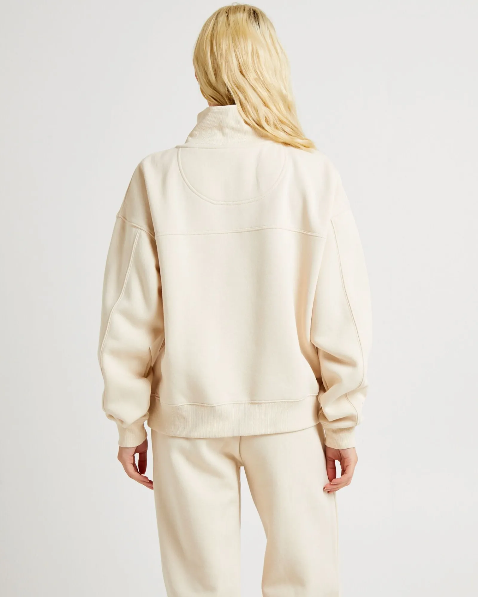 state_panelled_zip_front__1.webp Clearance SUBTITLED State Panelled Zip Front Fleece Oat