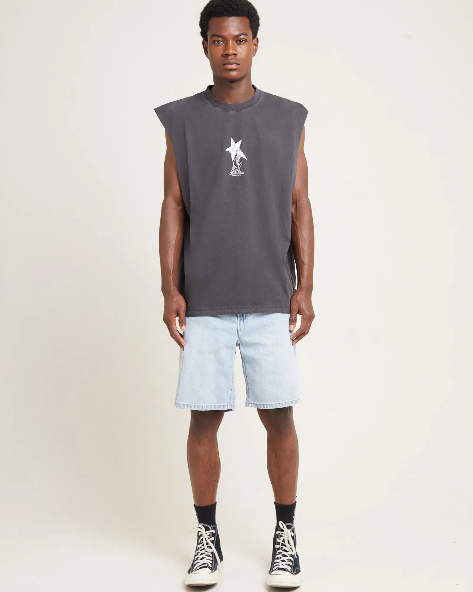 statue_recycled_sleeveles_2.webp Fashion AFENDS Statue Recycled Sleeveless Tee Stone Black