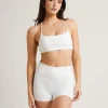Sale SUBTITLED SPORTS CLUB Stringy Cross Back Crop Top In White