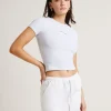 Outlet SUBTITLED Wave Fitted Tee In Grey Marle