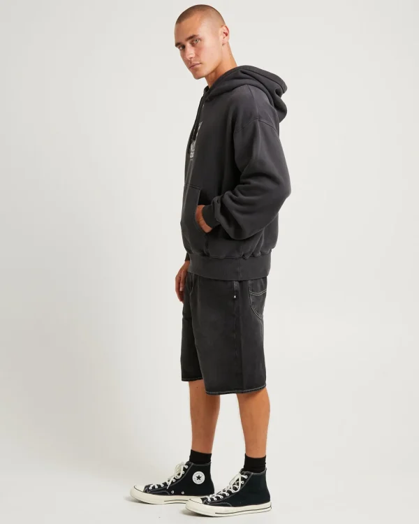 Best AFENDS Sunflower Recycled Pull On Hoodie Charcoal