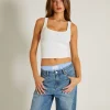 Hot GENERAL PANTS CO. BASICS Super Scoop Classic Tank Top In White