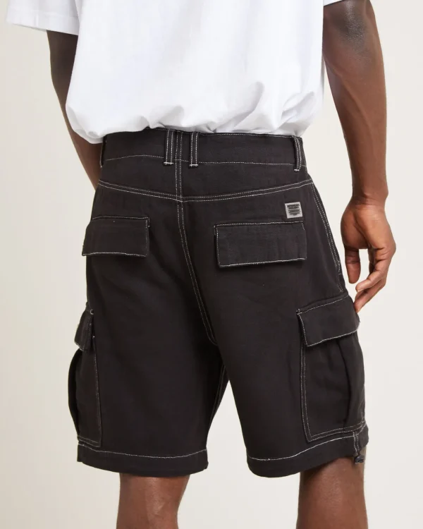 Discount SPENCER PROJECT Surplus Canvas Cargo Shorts Black