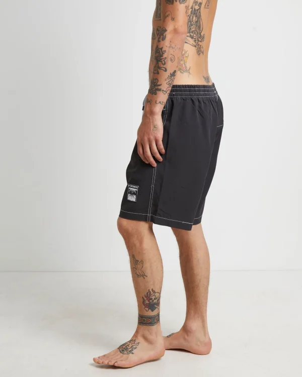 Cheap FORMER Swan Baggy Trunk Boardshorts In Black