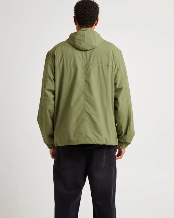 Clearance AFENDS System Recycled Water Resistant Pray Anorak Jacket Military Green