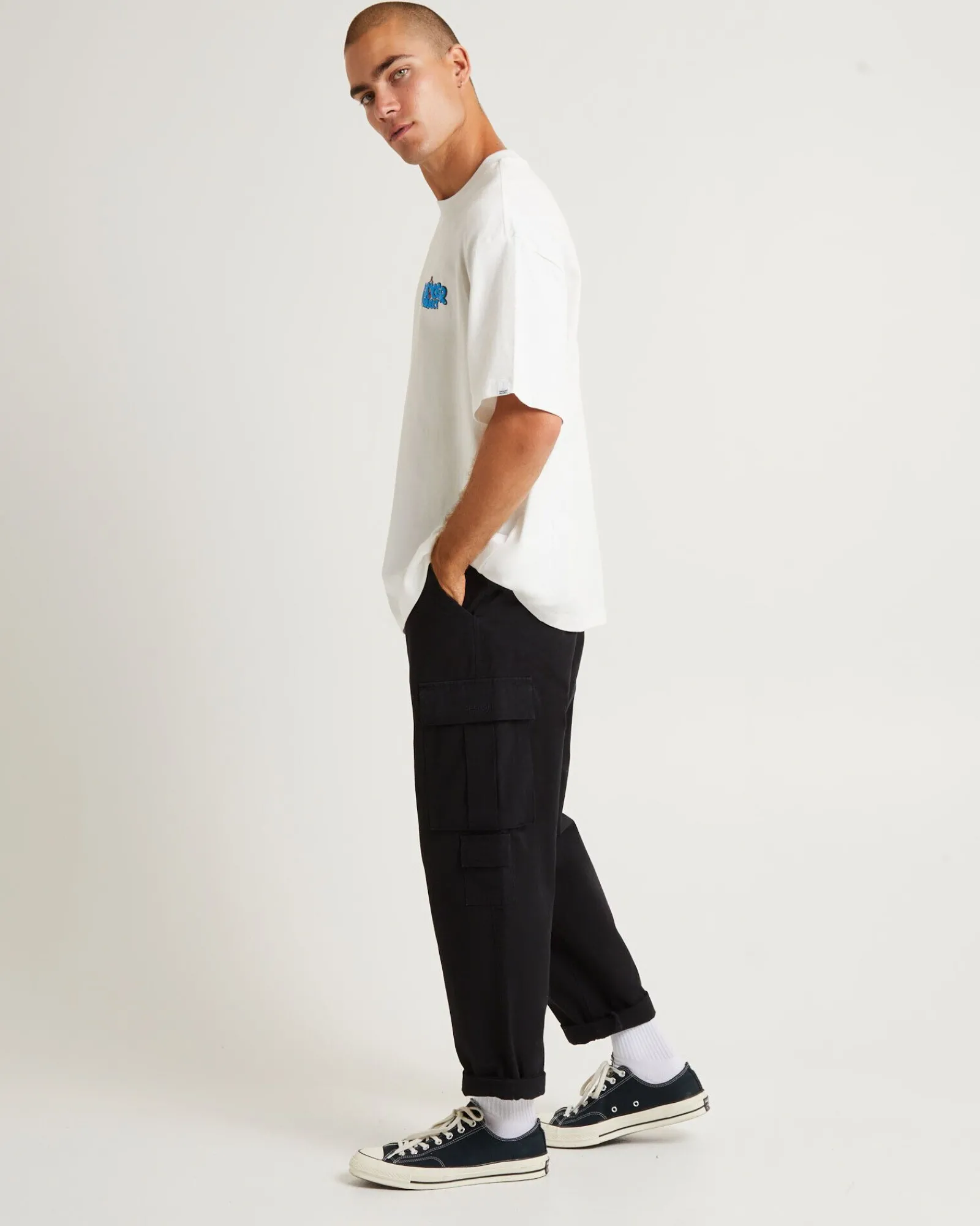 Store SPENCER PROJECT Tagger Short Sleeve T-Shirt White