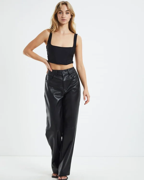 Fashion LOVE NOTES Tampa Strappy Corset Black