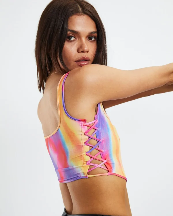 Best LOVE NOTES Tampa Strappy Corset Sunset